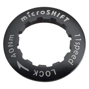 Microshift Alloy Cassette Lockring (Black) (11 Speed)