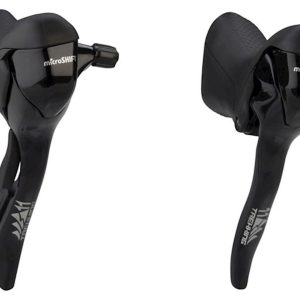 Microshift M110 Drop Bar Mountain Brake/Shift Levers (Black) (Pair) (1 x 11 Speed) (Shimano Compatib