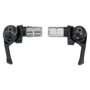 Microshift Mountain Bar End Shifter Set (Black) (Pair) (2/3 x 11 Speed) (Shimano Compatible)