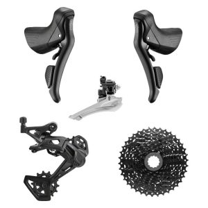 Microshift Sword Black 2x Speed Groupset (2 x 9 Speed) (11-38T) (Braze-on)