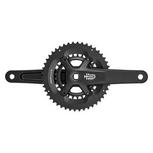 Microshift Sword Black 2x Wide Crankset (Black) (2 x 9-Speed) (Square Taper) (165mm) (46/29T)