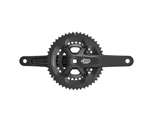 Microshift Sword Black 2x Wide Crankset (Black) (2 x 9-Speed) (Square Taper) (165mm) (48/31T)