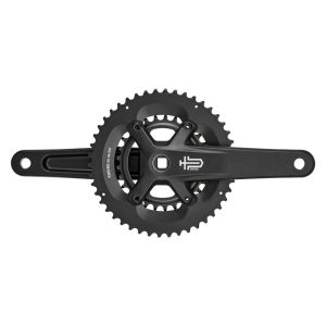 Microshift Sword Black 2x Wide Crankset (Black) (2 x 9-Speed) (Square Taper) (175mm) (46/29T)