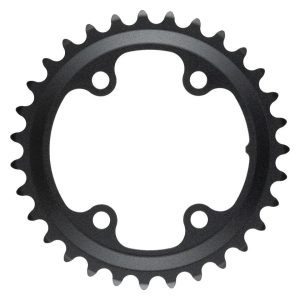 Microshift Sword/Sword Black Chainrings (Black) (9/10 Speed) (Inner) (31T) (80/110mm Asymmetic BCD)