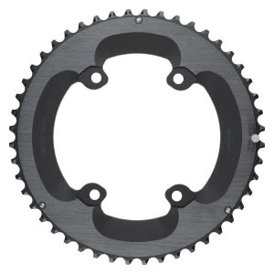 Microshift Sword/Sword Black Chainrings (Black) (9/10 Speed) (Outer) (48T) (80/110mm Asymmetic BCD)