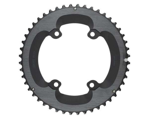 Microshift Sword/Sword Black Chainrings (Black) (9/10 Speed) (Outer) (48T) (80/110mm Asymmetic BCD)