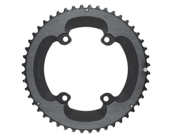 Microshift Sword/Sword Black Chainrings (Black) (9/10 Speed) (Outer) (48T) (80/110mm Asymmetic BCD)