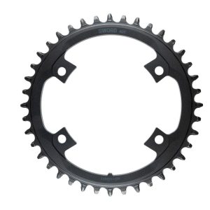 Microshift Sword/Sword Black Chainrings (Black) (9/10 Speed) (Single) (40T) (80/110mm Asymmetic BCD)