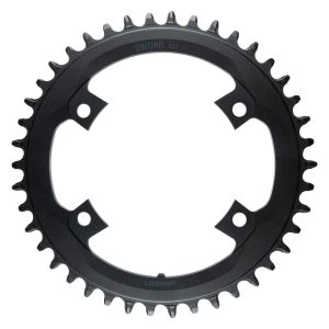 Microshift Sword/Sword Black Chainrings (Black) (9/10 Speed) (Single) (42T) (80/110mm Asymmetic BCD)