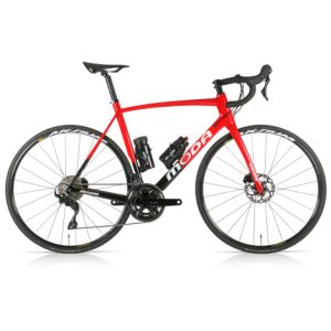 Moda Vivo Disc 105 Aksium Carbon Road Bike - Red / Black / Large / 56cm