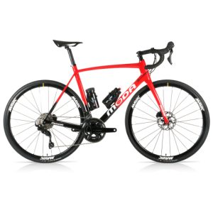 Moda Vivo Disc 105 Ksyrium 30 Carbon Road Bike - Red / Black / Large / 56cm