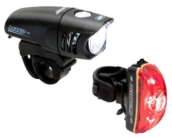 NiteRider Mako 250 LED /Cherrybomb Headlight & Tail Light Set (Black) (250/100 Lumens)