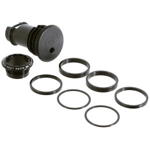 OneUp Components EDC Threaded Top Cap (Black) (1 1/8") (Alloy) (Includes Headset Spacers)