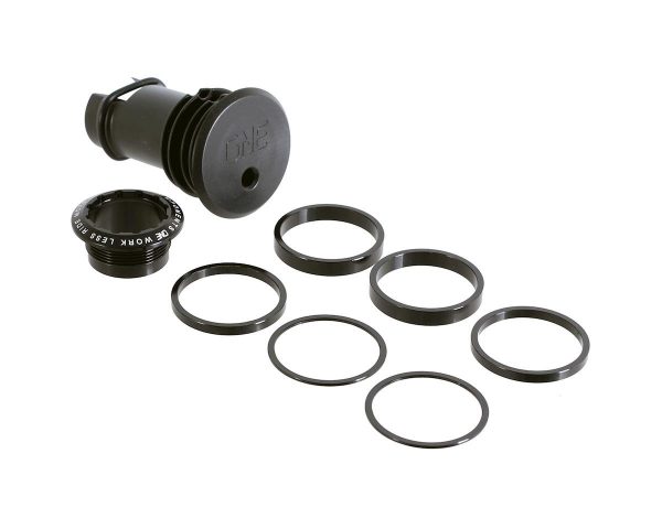 OneUp Components EDC Threaded Top Cap (Black) (1 1/8") (Alloy) (Includes Headset Spacers)