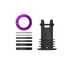 OneUp Components EDC Threaded Top Cap (Purple) (1 1/8") (Alloy) (Includes Headset Spacers)