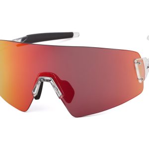 Optic Nerve Fixie Blast Sunglasses (Shiny Crystal Clear) (Red Mirror Lens)