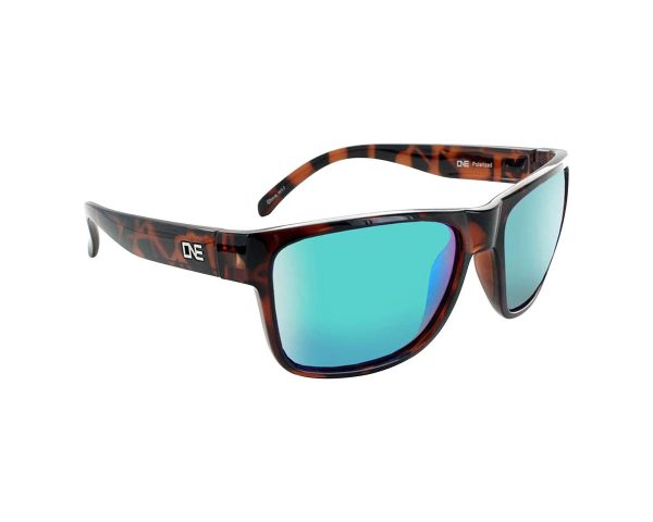 Optic Nerve ONE Kingfish Polarized Sunglasses (Shiny Dark Demi) (Polarized Smoke Green Mirror Lens)