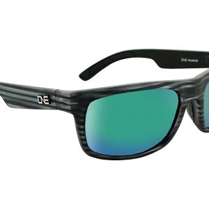 Optic Nerve ONE Timberline Sunglasses (Driftwood Grey) (Smoke Green Mirror Lens) (Polarized)