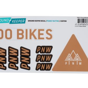 PNW Components X Ground Keeper Custom Handlebar Decal Kit (Peanut Butter) (For Loam and Range Gen 4)