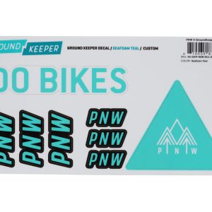 PNW Components X Ground Keeper Custom Handlebar Decal Kit (Seafoam Teal) (For Loam and Range Gen 4)