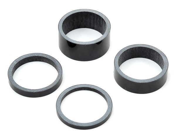 PRO 1-1/8" UD Carbon Headset Spacer Set (Black) (3, 5, 10, 15mm)