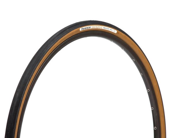 Panaracer Gravelking Slick Gravel Tire (Black/Brown) (700c) (23mm) (Folding) (Tube Type)