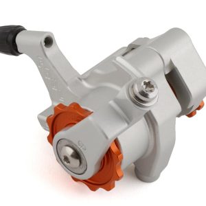 Paul Components Klamper Disc Brake Caliper (Silver/Orange) (Mechanical) (Front or Rear) (Short Pull)