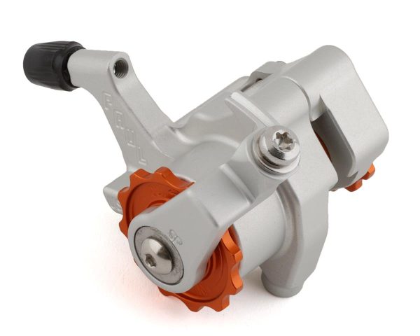 Paul Components Klamper Disc Brake Caliper (Silver/Orange) (Mechanical) (Front or Rear) (Short Pull)