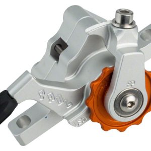 Paul Components Klamper Disc Brake Caliper (Silver/Orange) (Mechanical) (Front or Rear) (Short Pull)