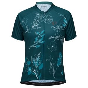 Pearl Izumi Women's Classic Short Sleeve Jersey (Dark Sea/Wildflower) (L)