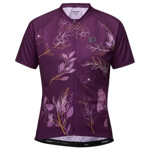 Pearl Izumi Women's Classic Short Sleeve Jersey (Dark Violet/Gold Wildflower) (L)