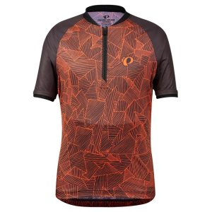 Pearl iZUMi Jr Girls Sugar Short Sleeve Jersey (Phantom/Fiery Coral Lucent) (Youth M)