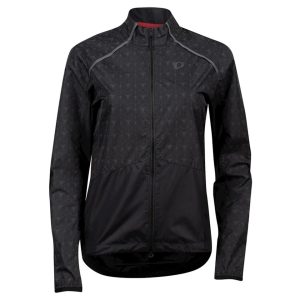 Pearl iZUMi Women's Bioviz Barrier Jacket (Black/Reflective Deco) (2XL)