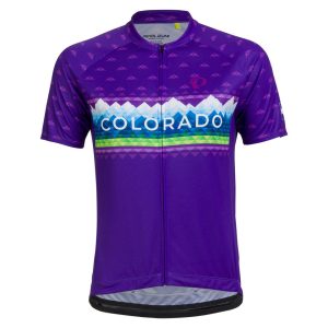 Pearl iZUMi Women's Quest Graphic Short Sleeve Jersey (Purple Homestate) (L)