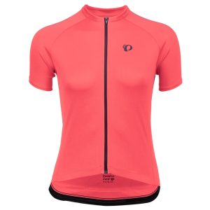 Pearl iZUMi Women's Quest Short Sleeve Jersey (Fiery Coral) (L)