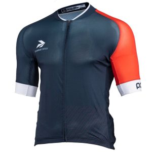 Performance Men's Nova Pro Cycling Jersey (Blue/Red) (Slim) (M)