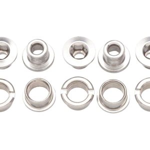 Problem Solvers Double Chainring Bolts (Silver) (Alloy)