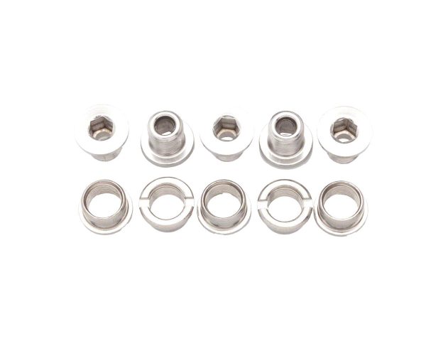 Problem Solvers Double Chainring Bolts (Silver) (Stainless)