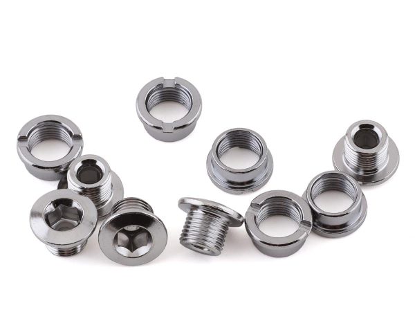 Problem Solvers Single Chainring Bolts (Silver) (Chromoly) (5 Pack)