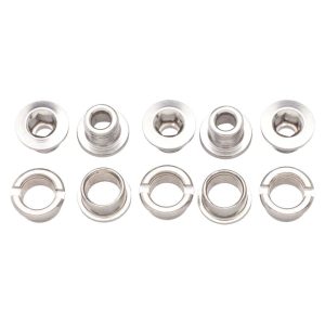 Problem Solvers Single Chainring Bolts (Silver) (Stainless) (5 Pack)