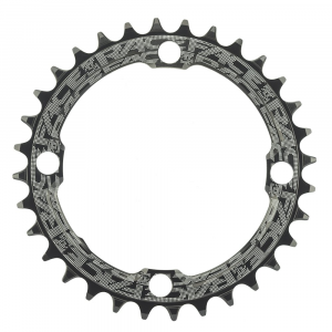 Race Face | 104 Bcd Narrow Wide Chainring | Blue | 34 Tooth | Aluminum