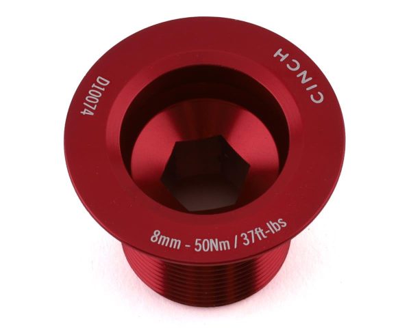 Race Face CINCH Crank Bolt w/ Washer (Gloss Red) (NDS) (M18)