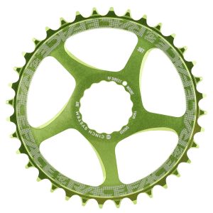 Race Face Narrow-Wide CINCH Direct Mount Chainring (Green) (1 x 9-12 Speed) (Single) (36T) (3mm Offs