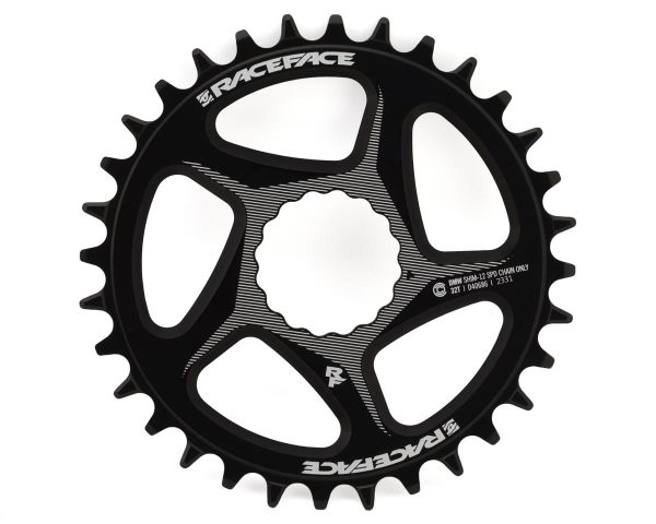 Race Face Narrow-Wide Cinch Direct Mount Chainring (Black) (Shimano 12 Speed) (Single) (32T) (Alumin