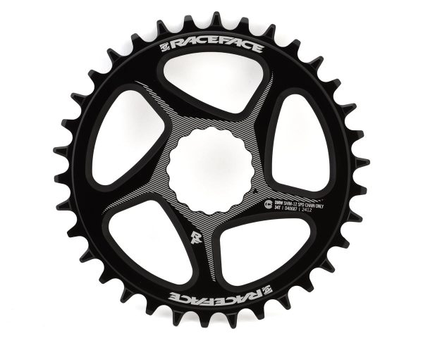 Race Face Narrow-Wide Cinch Direct Mount Chainring (Black) (Shimano 12 Speed) (Single) (34T) (Alumin