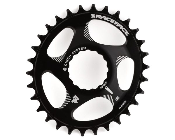 Race Face Narrow-Wide Oval CINCH Direct Mount Chainring (Black) (1 x 9-12 Speed) (Single) (30T) (3mm