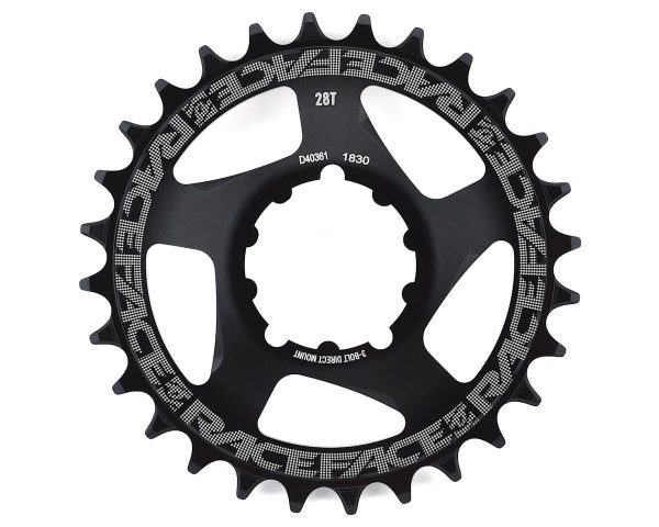 Race Face Narrow-Wide SRAM GXP Direct Mount Chainring (Black) (Single) (28T) (3mm Offset/Boost)