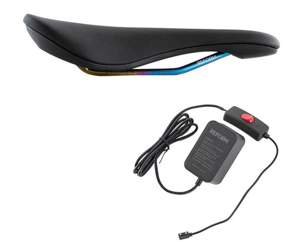 Reform Saddles Tantalus Saddle (Black) (Titanium Rails) (142mm) (w/ Power Supply)