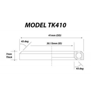 Replacement Headset Bearings - Pair / 41mm x 30.15mm x 7mm (45/45 Degree)