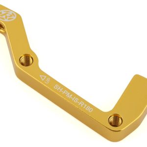 Reverse Components Disc Brake Adapters (Gold) (IS Mount | Shimano) (180mm Rear)